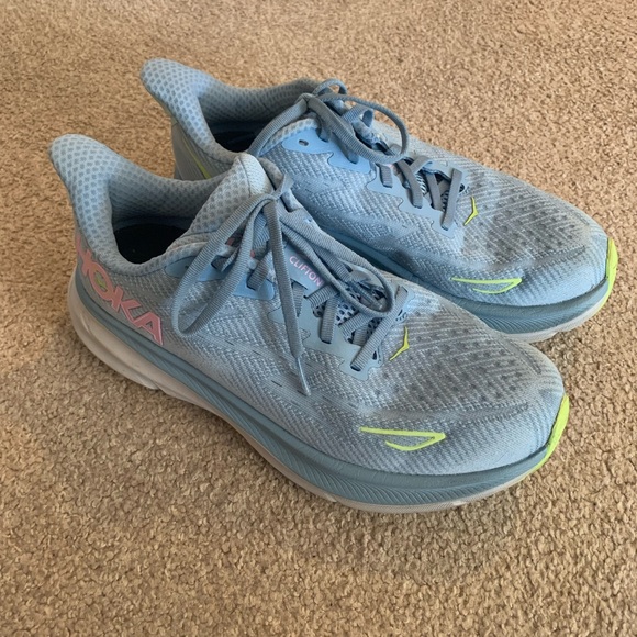 Hoka One One Blue Clifton Athletic Shoes - Picture 6 of 6
